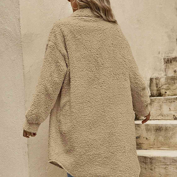 Women Collared Button Down Coat