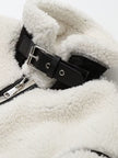 Women Zip Up Long Sleeve Sherpa Jacket