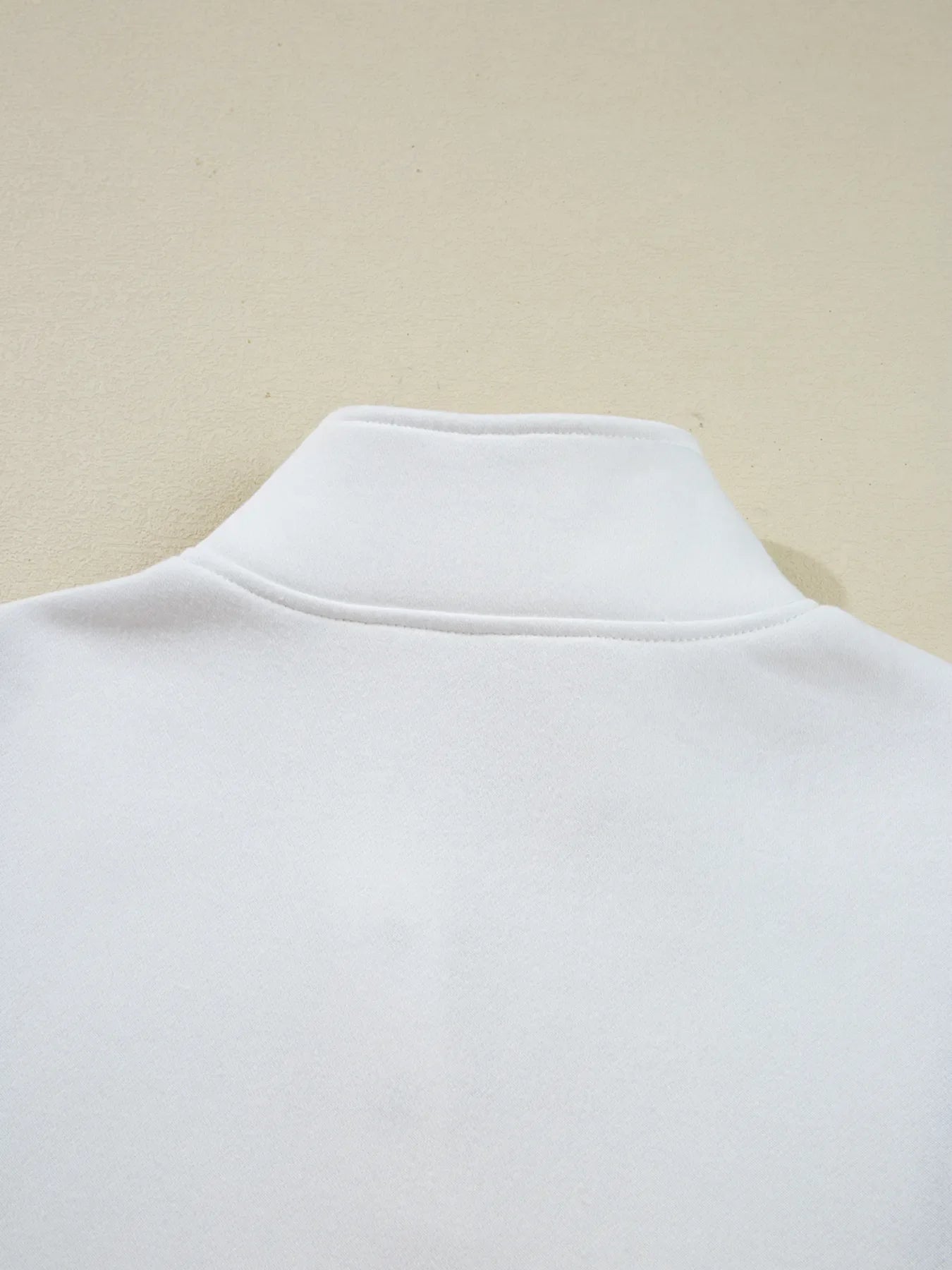 Colorblock Patchwork Half Button Baggy Sweatshirt