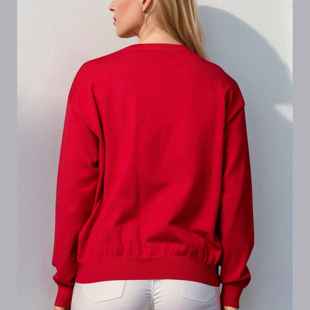 Double Take Full Size Nutcracker Sequin Long Sleeve Sweater