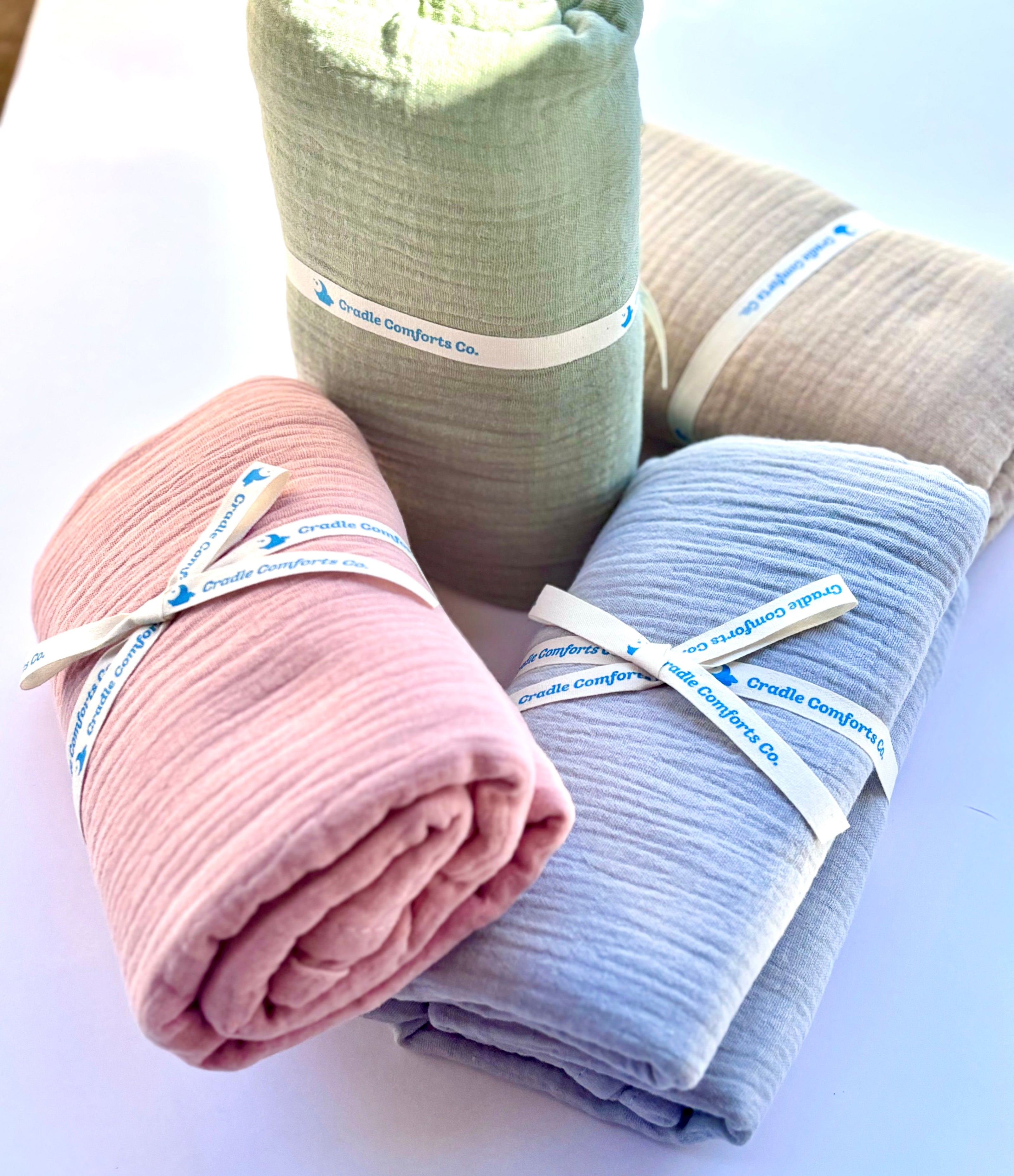 Organic Cotton Gauze Muslin Swaddle Blanket