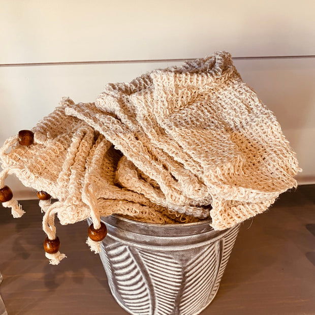 Natural Sisal Fiber Soap Saver Bag