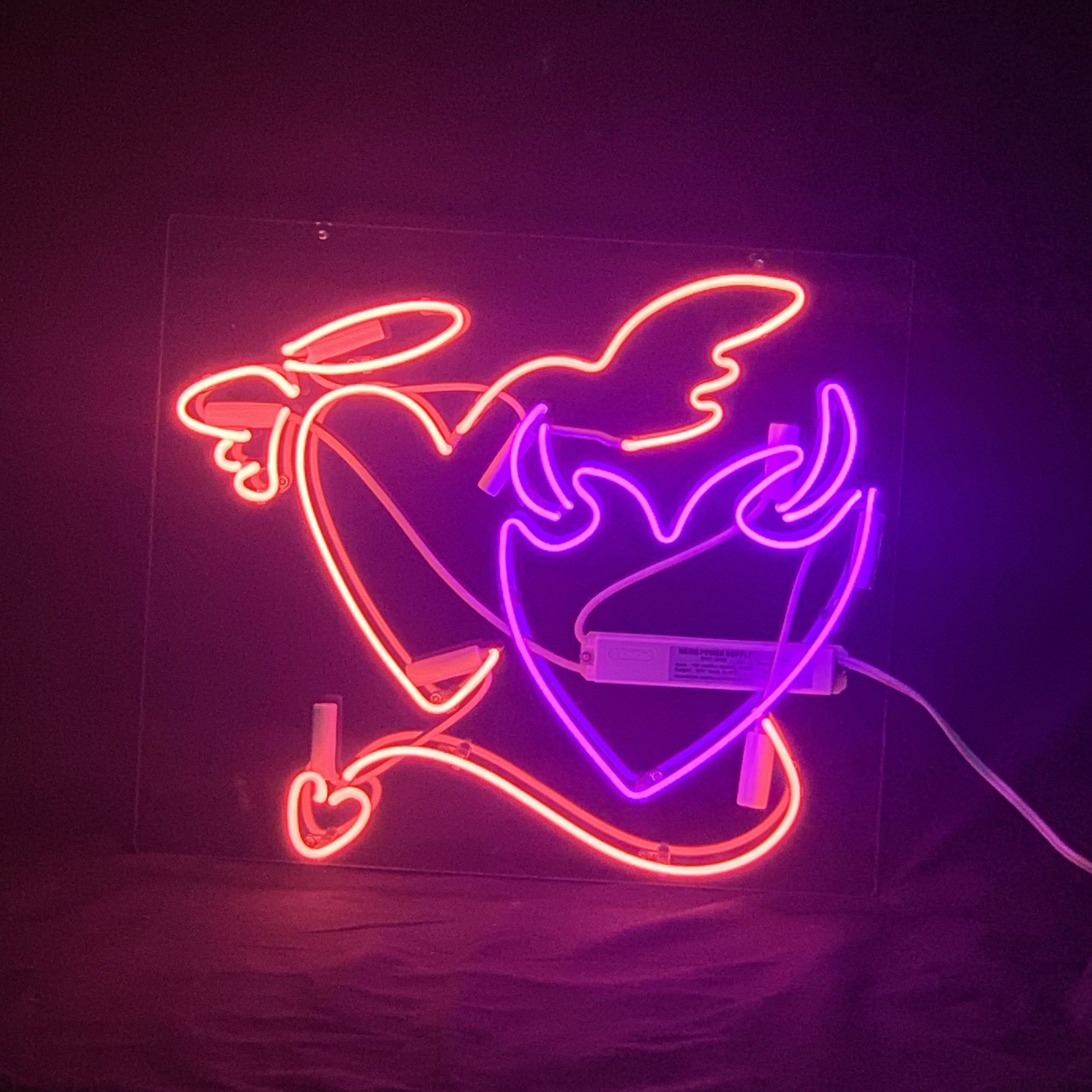 Angels& Demons Heart Neon Signs