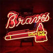 Atlanta Braves Baseball Logo Neon Signs Light