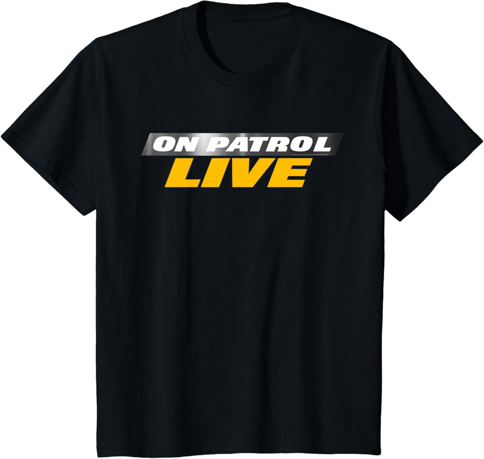 Black Modern Crew Neck Logo T-Shirt - Small - Unisex-Adults, Unisex-Kids