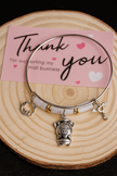 Piggy Charm Bangle