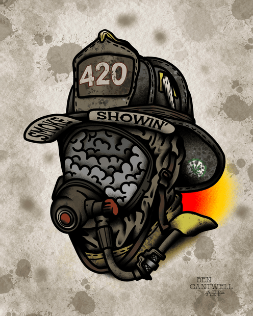 Smoke Showing Firefighter