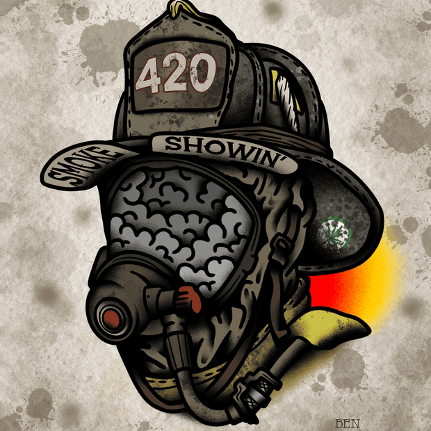 Smoke Showing Firefighter