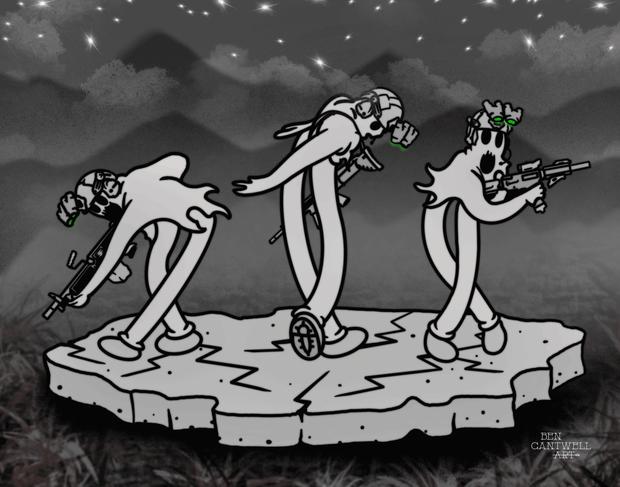 3 Dancing Ghosts (Psyops)