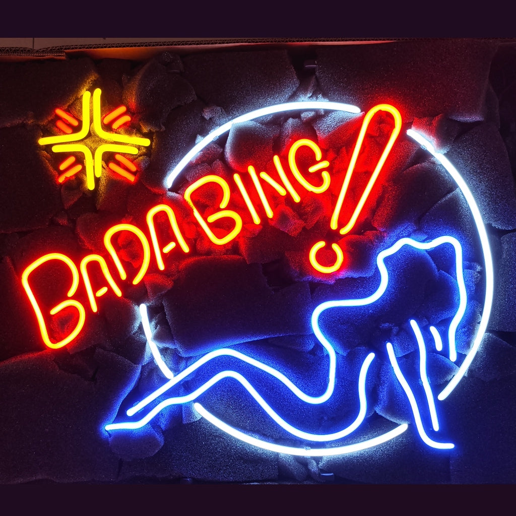 Bada Bing Girl Neon Signs