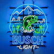 Fishing Bass Fish&Busch Light Neon Signs
