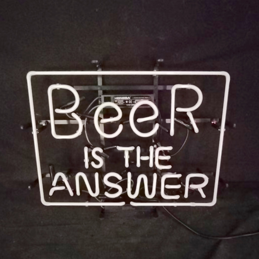 Beer is the Answer Neon Light Sign