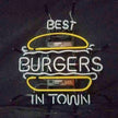 Best Burgers in Town Neon Signs