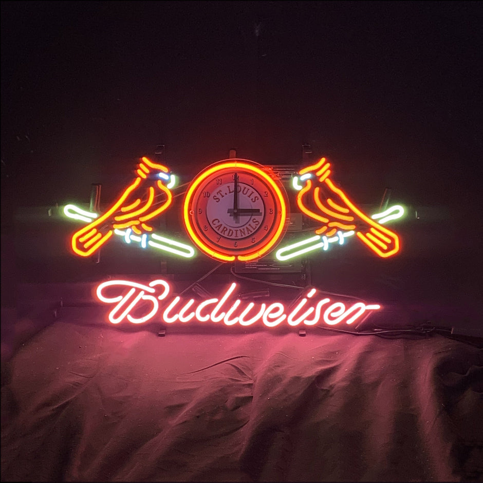 St. Louis Cardinals with Budweiser Neon Signs Light