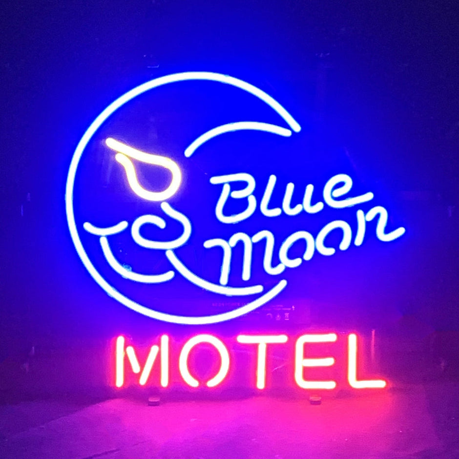 Blue Moon Motel Neon Sign Light