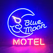 Blue Moon Motel Neon Sign Light