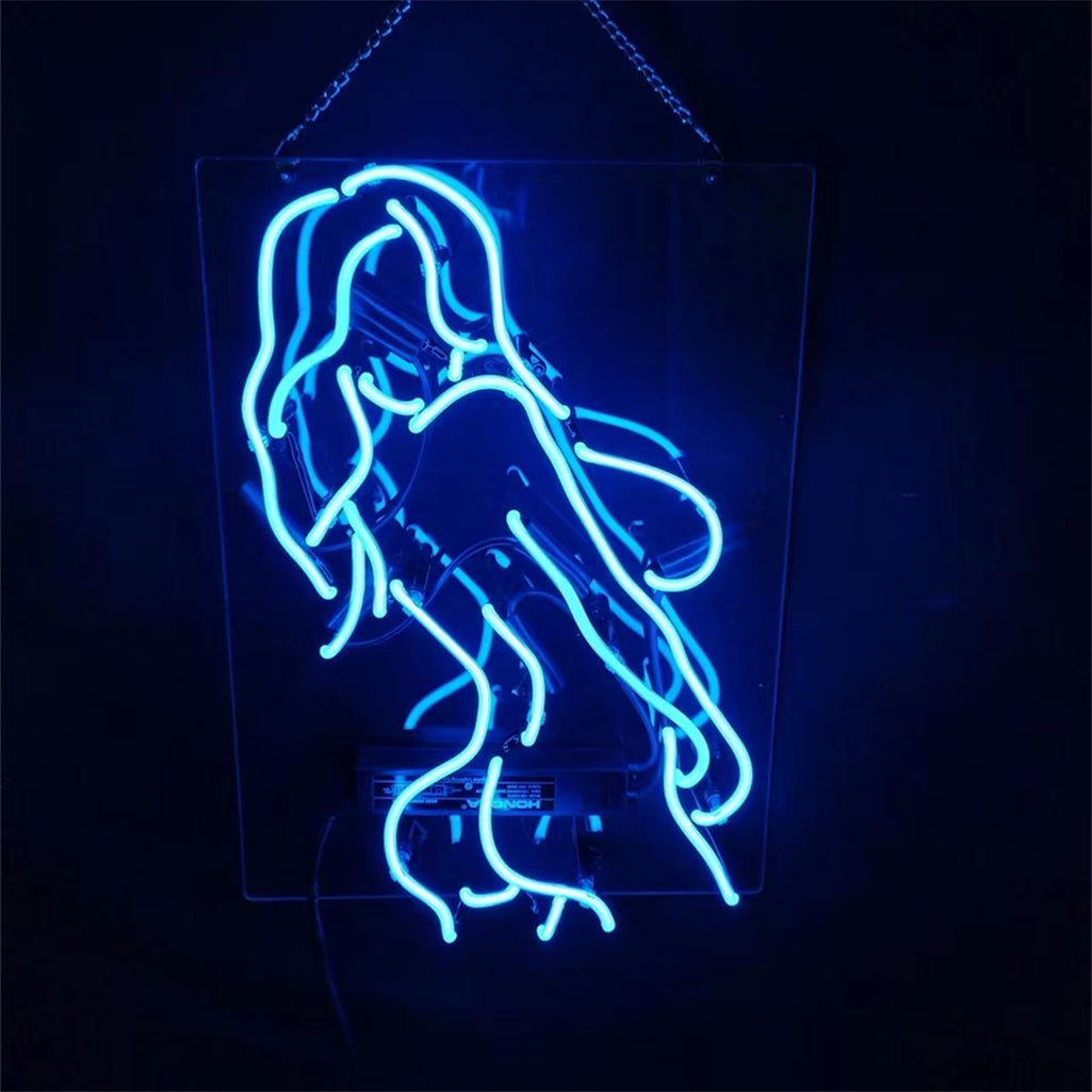 Blue Sexy Girl Live Nudes Neon_Signs Light