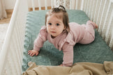 Organic Bamboo Blend Crib Sheet in Beanstalk