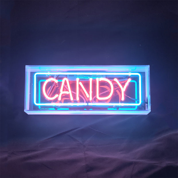 Candy Acrylic Box Neon Signs