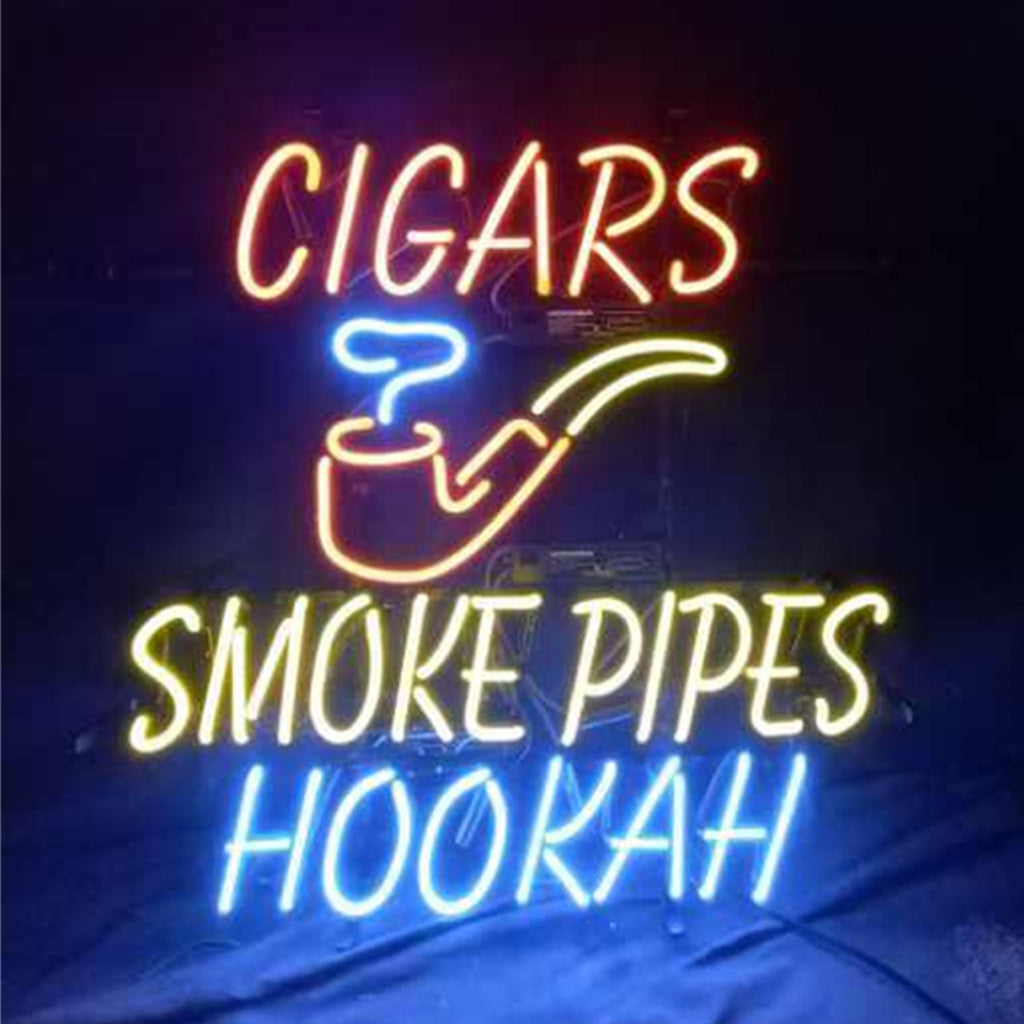 Cigars Smoke Pipes Hookah Neon Signs