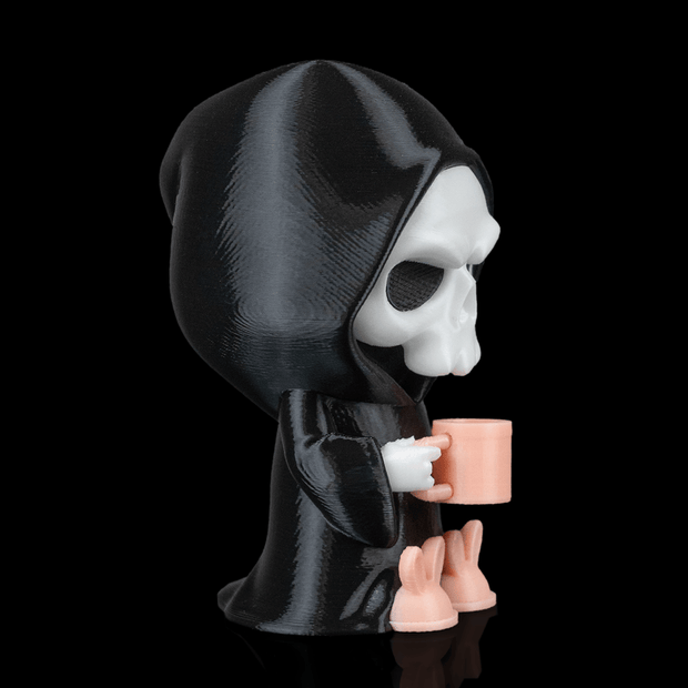 Coffin Break - Spooky Cute Grim Reaper Figurine (3D Printed, Multi Color or DIY)