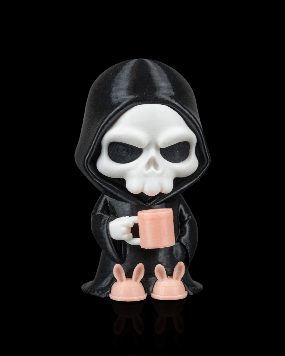 Coffin Break - Spooky Cute Grim Reaper Figurine (3D Printed, Multi Color or DIY)