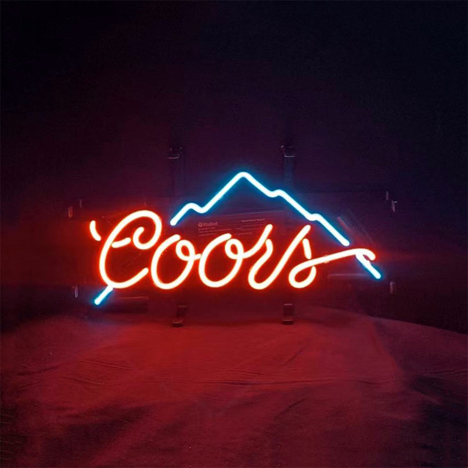 Coors Light Beer Mountain Neon Sign Light