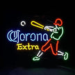 Corona Extra Baseball Player Neon Signs Light