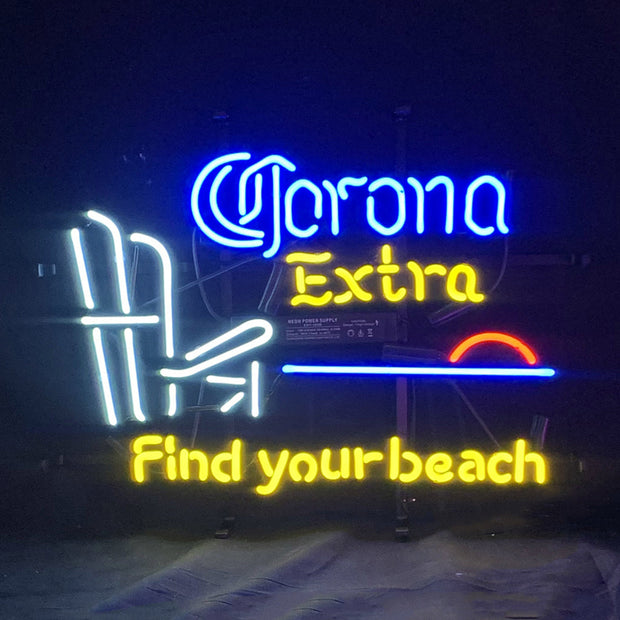 Corona Extra Find Your Beach Neon Sign Light