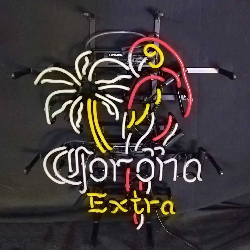 Palm Tree Parrot Corona Extra Neon Light Sign