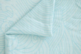 Organic Bamboo Cotton Muslin Swaddle Blanket in Crashing Sea Waves