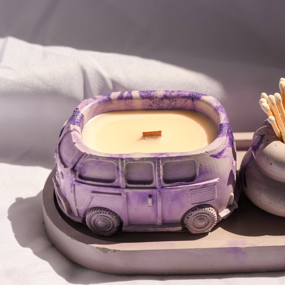Retro Van Candle | Wood Wick