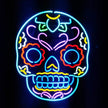 Dia De Los Muertos Hanuted Skull Death Mask Neon Signs