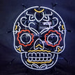 Dia De Los Muertos Hanuted Skull Death Mask Neon Signs