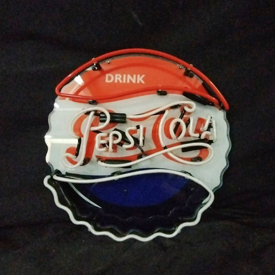 Drink Pepsi Cola Classic Logo Neon Signs