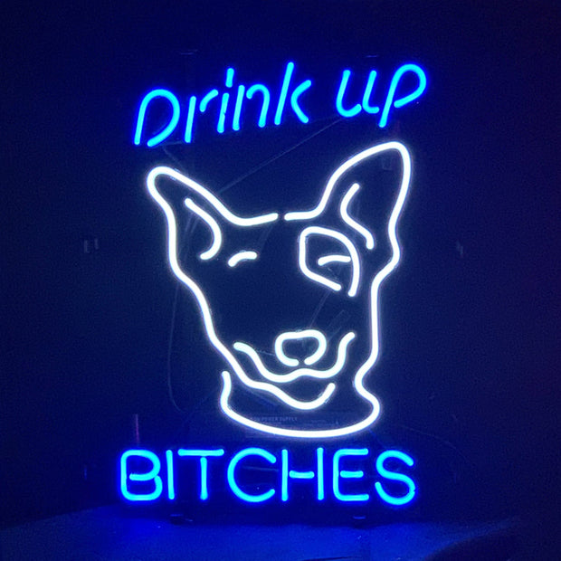 Drink Up Bitches Neon Sign Light