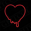 Dripping Heart Neon Signs