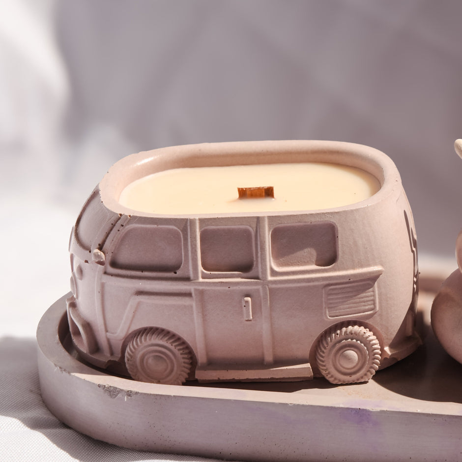Retro Van Candle | Wood Wick