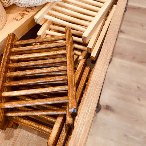 Bamboo Wood "Ladder" Soap Holder