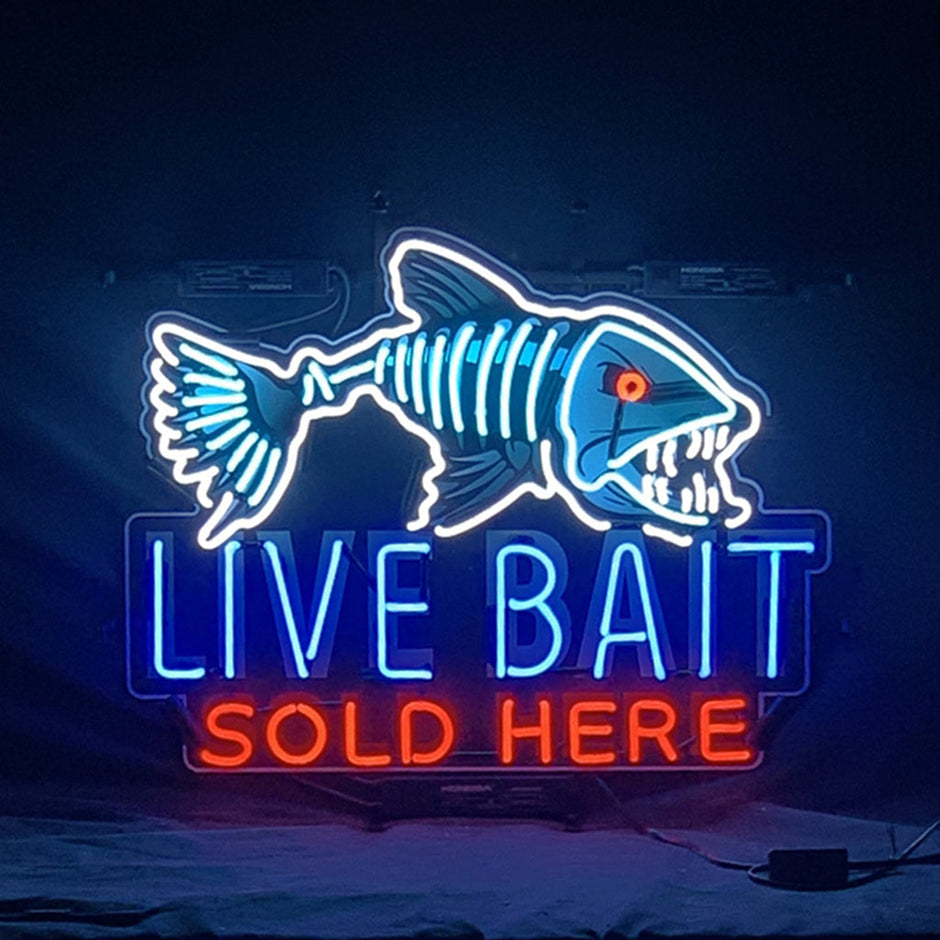 Fangtooth Live Bait Sold Here Neon Signs Light