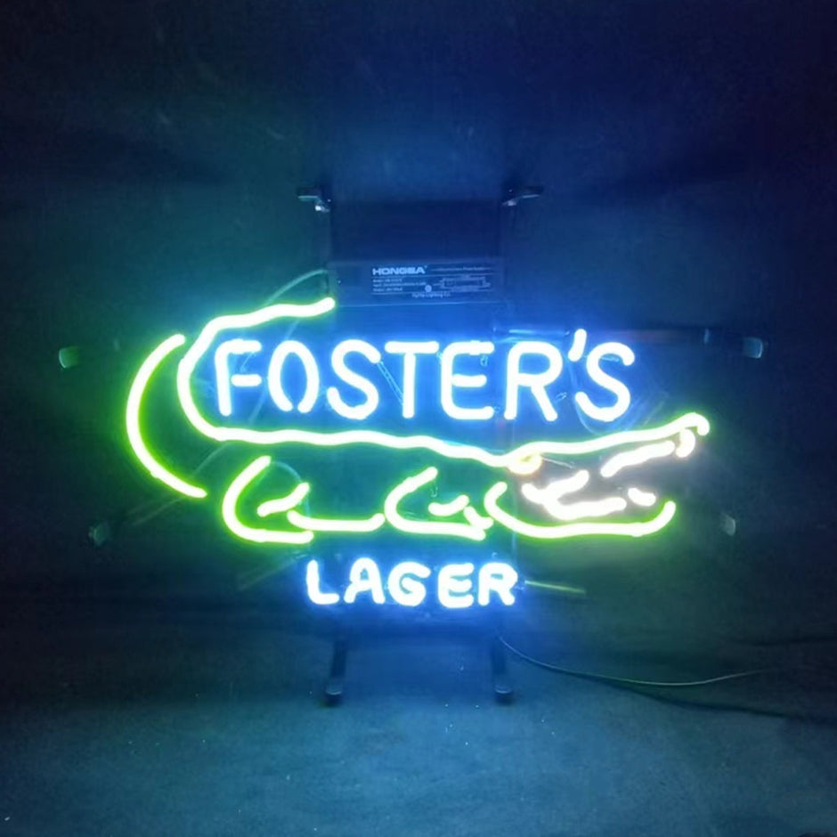Foster's Lager Gator Neon Signs