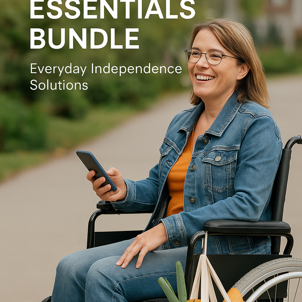 Freedom Essentials Bundle – Cane Clip, Cup & Phone Holder, Bag Hook