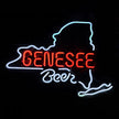 Genesee Beer New York Maps Neon Signs Light
