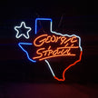 George Strait Texas Maps Neon Light Sign