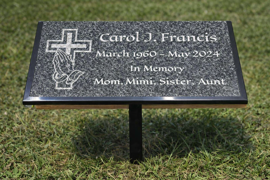 Personalized Black Marble Grave Marker, 12 x 6 Laser Engraved Memorial Plaque with Ground Stand