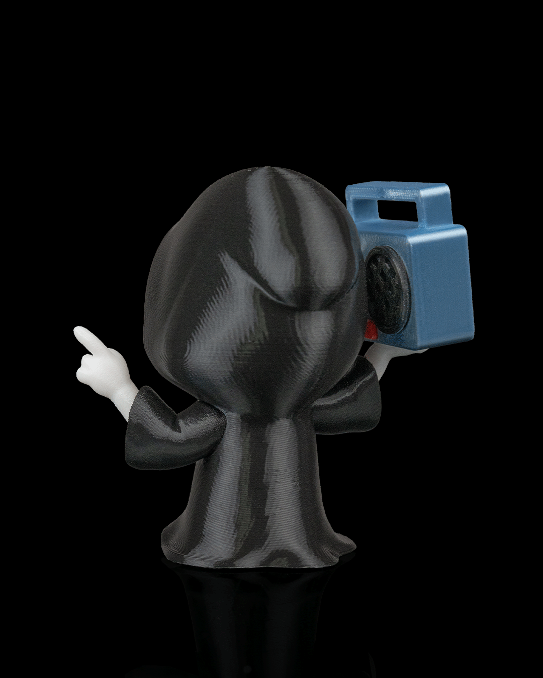 Groove Reaper - Boombox Grim Reaper Figurine (3D Printed, Multi Color or DIY)