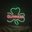 Guinness with Clover Lager Beer Neon Sign Light