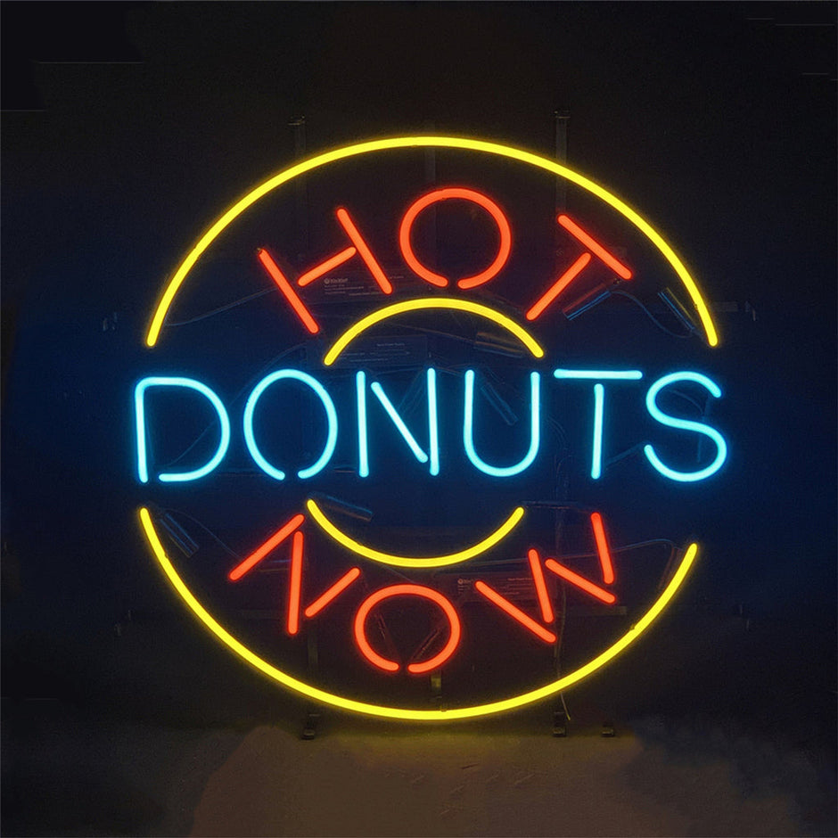 Hot Donuts Now Neon Signs Light
