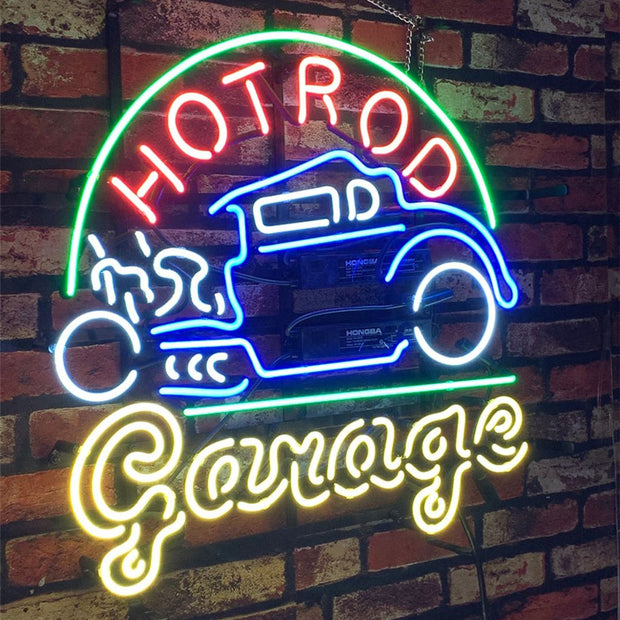Hot Rod Garage Auto Car Neon Signs