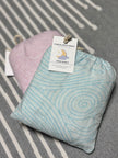 Organic Crashing Sea Waves Bamboo Cotton Blend Crib Sheet